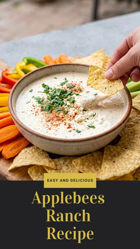 Enjoy this Applebee's ranch