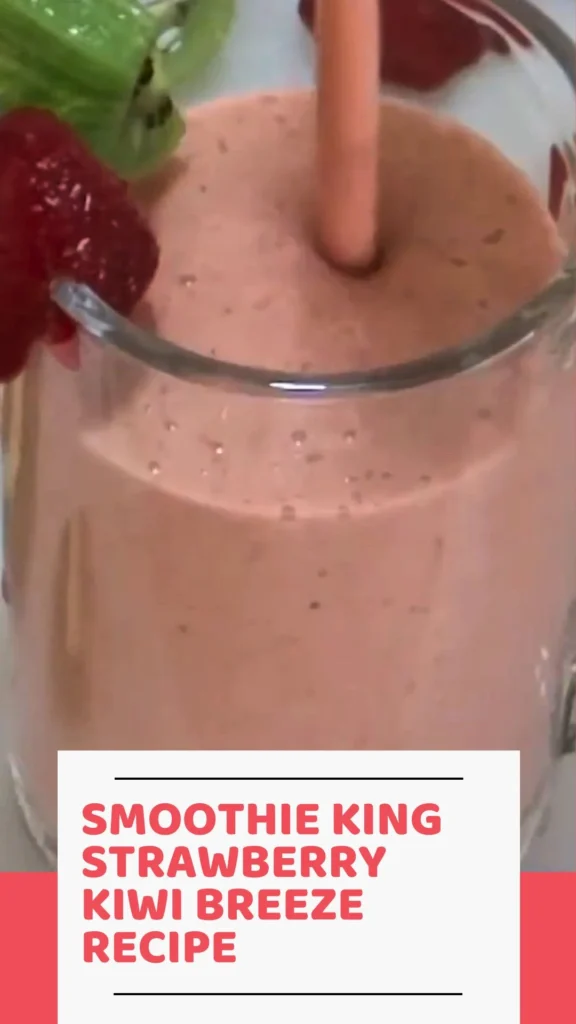 Enjoy this Smoothie King Strawberry Kiwi Breeze