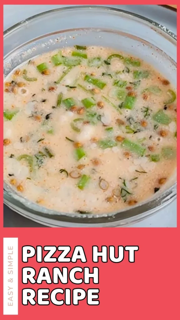 Enjoy this Pizza Hut Ranch