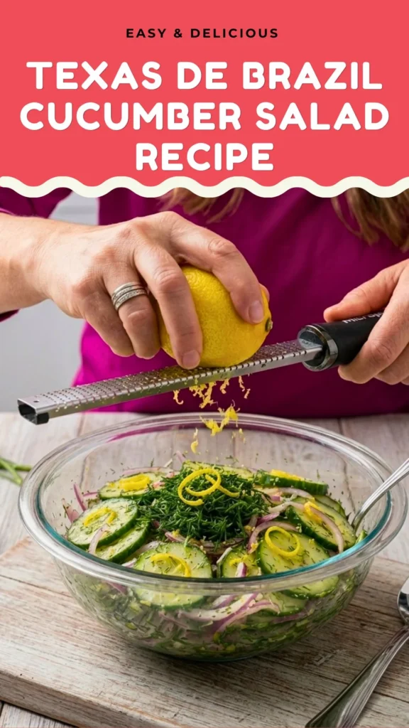 Enjoy this Texas De Brazil Cucumber Salad