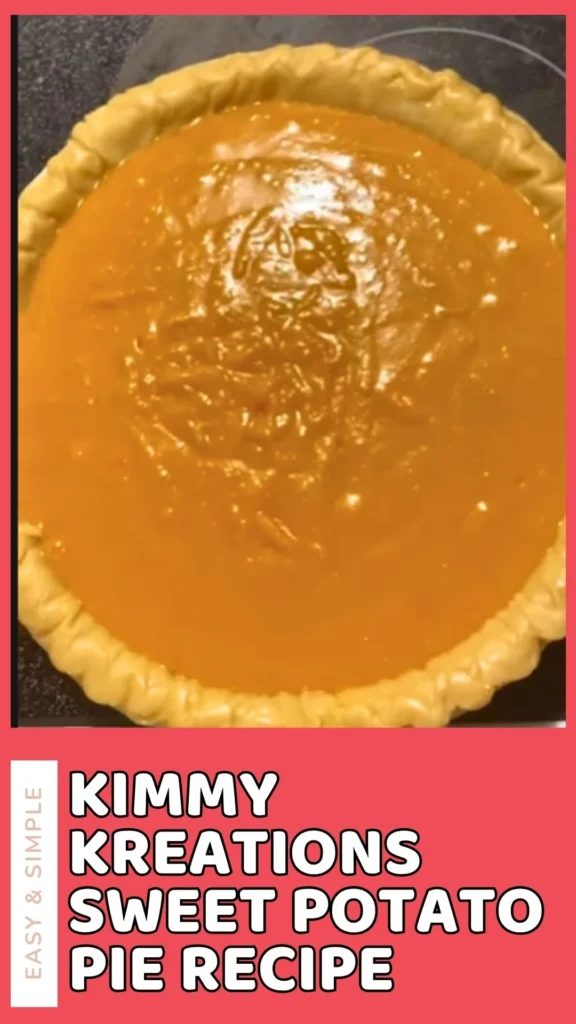 Enjoy this Kimmy Kreations Sweet Potato Pie
